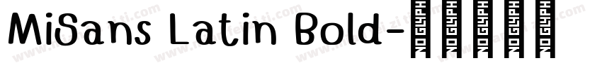 MiSans Latin Bold字体转换
